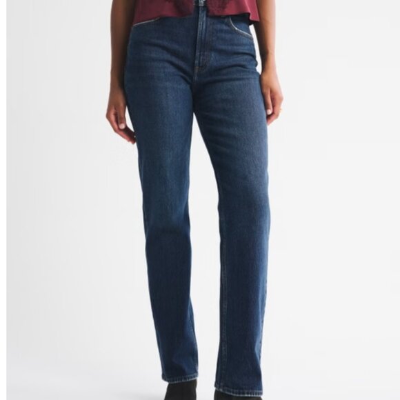 Abercrombie & Fitch Denim - Curve Love Ultra High Rise 90s Straight Jean